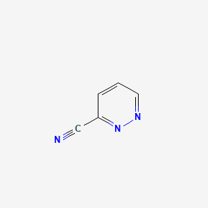 Pyridazine-3-carbonitrile chemical structure (CAS 53896-49-4)