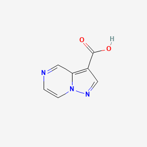 Pyrazolo[1,5-a]pyrazine-3-carboxylic acid chemical structure (CAS 53902-76-4)