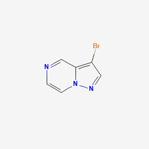 3-Bromopyrazolo[1,5-a]pyrazine chemical structure (CAS 53902-93-5)