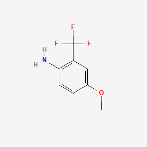 4-Methoxy-2-(trifluoromethyl)aniline chemical structure (CAS 53903-49-4)