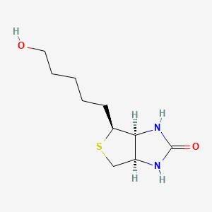(3aS,4S,6aR)-4-(5-Hydroxypentyl)tetrahydro-1H-thieno[3,4-d]imidazol-2(3H)-one chemical structure (CAS 53906-36-8)