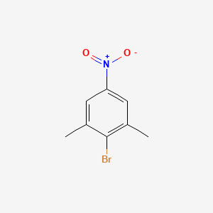 2-Bromo-1,3-dimethyl-5-nitrobenzene chemical structure (CAS 53906-84-6)