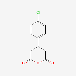 4-(4-Chlorophenyl)dihydro-2H-pyran-2,6(3H)-dione chemical structure (CAS 53911-68-5)