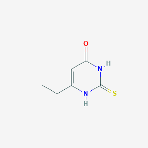 6-Ethyl-2-thioxo-2,3-dihydropyrimidin-4(1H)-one chemical structure (CAS 53939-83-6)