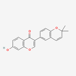 7-Hydroxy-2',2'-dimethyl-2'H,4H-[3,6'-bichromen]-4-one chemical structure (CAS 53947-92-5)
