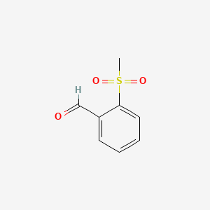 2-(Methylsulfonyl)benzaldehyde chemical structure (CAS 5395-89-1)