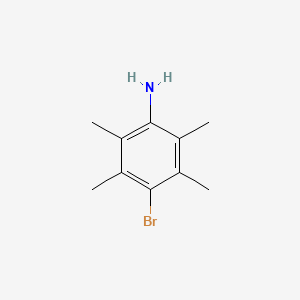 4-Bromo-2,3,5,6-tetramethylaniline chemical structure (CAS 53965-69-8)