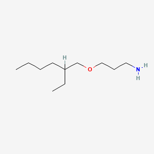 3-((2-Ethylhexyl)oxy)propan-1-amine chemical structure (CAS 5397-31-9)