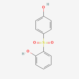 2-((4-Hydroxyphenyl)sulfonyl)phenol chemical structure (CAS 5397-34-2)