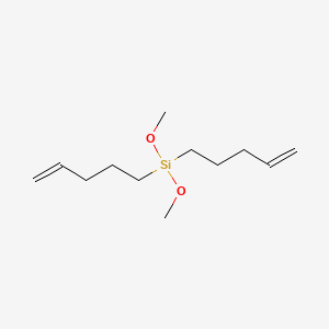 Dimethoxydi(pent-4-en-1-yl)silane chemical structure (CAS 539790-90-4)