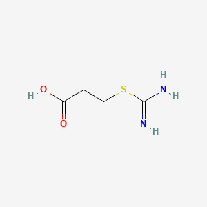 3-(Carbamimidoylthio)propanoic acid chemical structure (CAS 5398-29-8)