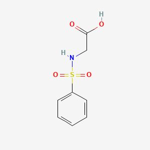 2-(Phenylsulfonamido)acetic acid chemical structure (CAS 5398-96-9)