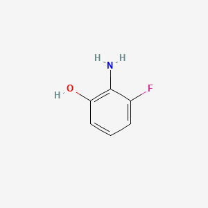 2-Amino-3-fluorophenol chemical structure (CAS 53981-23-0)