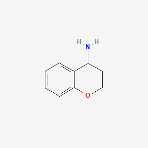 Chroman-4-amine chemical structure (CAS 53981-38-7)