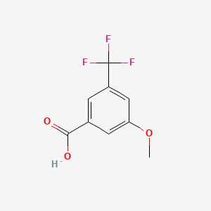 3-Methoxy-5-(trifluoromethyl)benzoic acid chemical structure (CAS 53985-48-1)