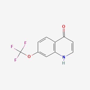 7-(Trifluoromethoxy)quinolin-4-ol chemical structure (CAS 53985-75-4)