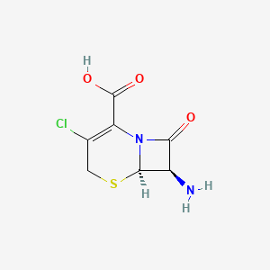 (6R,7R)-7-Amino-3-chloro-8-oxo-5-thia-1-azabicyclo[4.2.0]oct-2-ene-2-carboxylic acid chemical structure (CAS 53994-69-7)