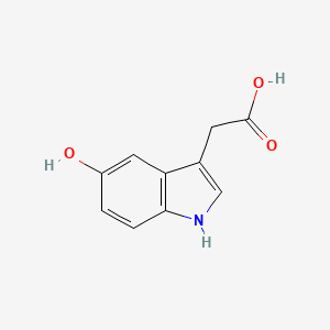 2-(5-Hydroxy-1H-indol-3-yl)acetic acid chemical structure (CAS 54-16-0)