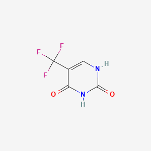 5-(Trifluoromethyl)pyrimidine-2,4(1H,3H)-dione chemical structure (CAS 54-20-6)