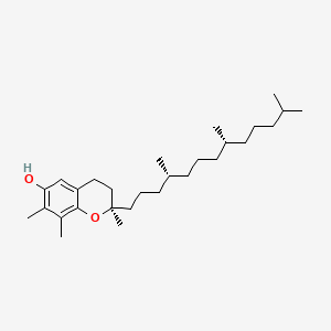 (R)-2,7,8-Trimethyl-2-((4R,8R)-4,8,12-trimethyltridecyl)chroman-6-ol chemical structure (CAS 54-28-4)