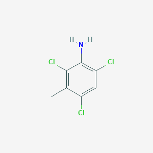 2,4,6-Trichloro-3-methylaniline chemical structure (CAS 5400-76-0)