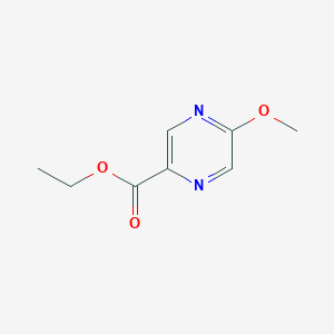 Ethyl 5-methoxypyrazine-2-carboxylate chemical structure (CAS 54013-05-7)