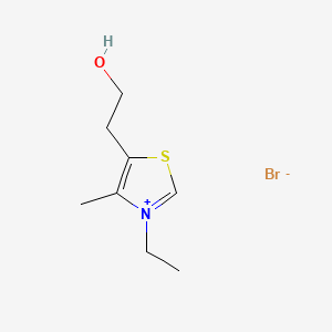 3-Ethyl-5-(2-hydroxyethyl)-4-methylthiazol-3-ium bromide chemical structure (CAS 54016-70-5)