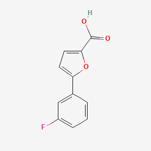 5-(3-Fluorophenyl)furan-2-carboxylic acid chemical structure (CAS 54022-97-8)