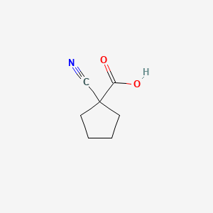 1-Cyanocyclopentane-1-carboxylic acid chemical structure (CAS 540490-54-8)