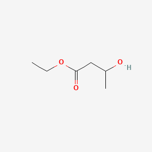 Ethyl 3-hydroxybutanoate chemical structure (CAS 5405-41-4)