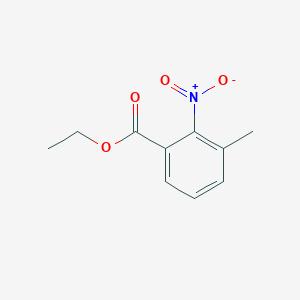 Ethyl 3-methyl-2-nitrobenzoate chemical structure (CAS 54064-39-0)