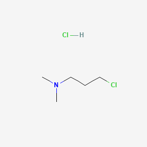 3-Chloro-N,N-dimethylpropan-1-amine hydrochloride chemical structure (CAS 5407-04-5)