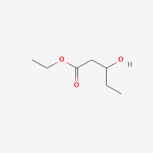 Ethyl 3-hydroxypentanoate chemical structure (CAS 54074-85-0)