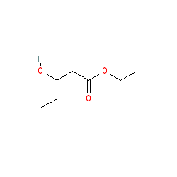 Ethyl 3-hydroxypentanoate chemical structure (CAS 54074-85-0)