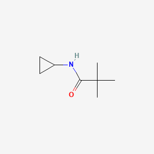 N-Cyclopropyl-2,2-dimethyl-propanamide chemical structure (CAS 540792-73-2)