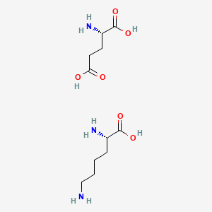(S)-2,6-Diaminohexanoic acid (S)-2-aminopentanedioic acid salt chemical structure (CAS 5408-52-6)