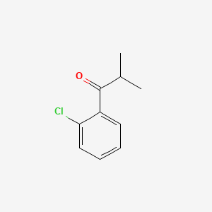 1-(2-Chlorophenyl)-2-methylpropan-1-one chemical structure (CAS 5408-59-3)