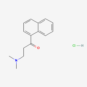 3-(Dimethylamino)-1-(naphthalen-1-yl)propan-1-one hydrochloride chemical structure (CAS 5409-58-5)