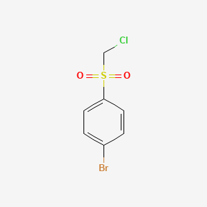 1-Bromo-4-((chloromethyl)sulfonyl)benzene chemical structure (CAS 54091-06-4)