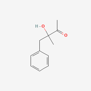 3-Hydroxy-3-methyl-4-phenylbutan-2-one chemical structure (CAS 54123-76-1)