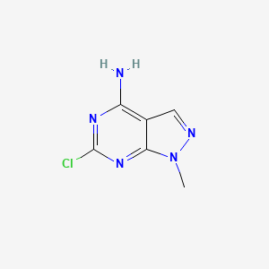 6-Chloro-1-methyl-1H-pyrazolo[3,4-d]pyrimidin-4-amine chemical structure (CAS 5413-96-7)