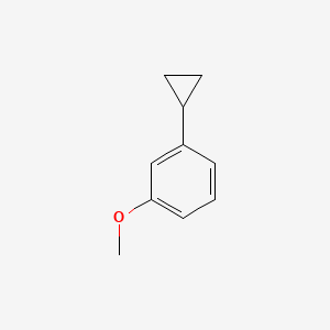 1-Cyclopropyl-3-methoxybenzene chemical structure (CAS 54134-93-9)