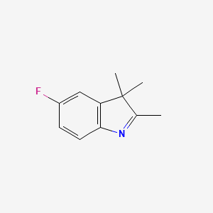 5-Fluoro-2,3,3-trimethyl-3H-indole chemical structure (CAS 54136-23-1)