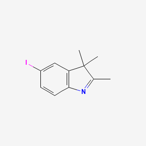 5-Iodo-2,3,3-trimethyl-3H-indole chemical structure (CAS 54136-25-3)