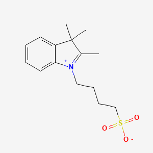 4-(2,3,3-Trimethyl-3H-indol-1-ium-1-yl)butane-1-sulfonate chemical structure (CAS 54136-26-4)