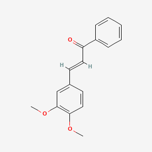 3-(3,4-Dimethoxyphenyl)-1-phenylprop-2-en-1-one chemical structure (CAS 5416-71-7)