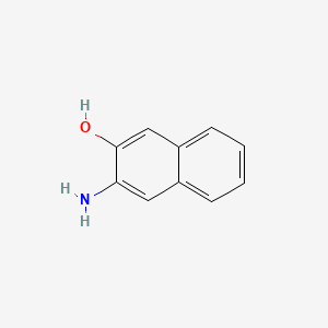 3-Aminonaphthalen-2-ol chemical structure (CAS 5417-63-0)