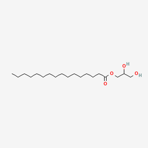 2,3-Dihydroxypropyl hexadecanoate(Chunks or pellets) chemical structure (CAS 542-44-9)