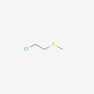 (2-Chloroethyl)(methyl)sulfane chemical structure (CAS 542-81-4)