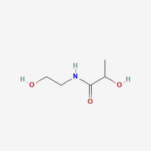 2-Hydroxy-N-(2-hydroxyethyl)propanamide chemical structure (CAS 5422-34-4)